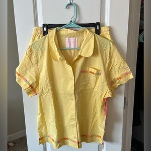 ban.do leisure club daisy chain pajama set size large